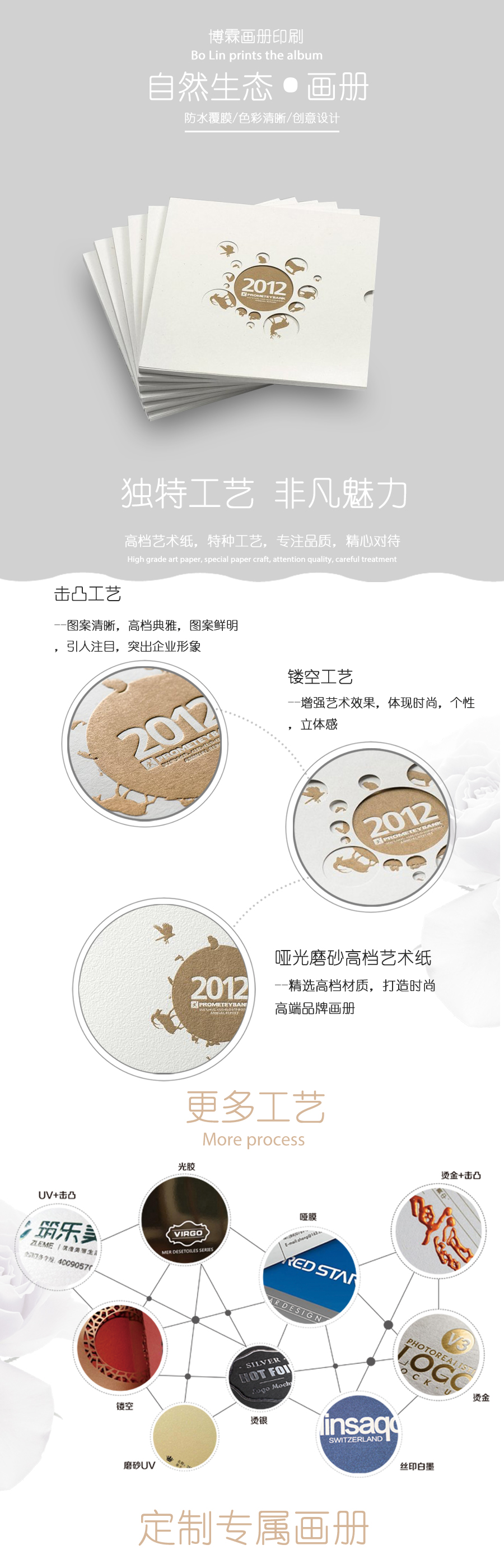 精美生物畫冊、精裝畫冊